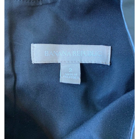 BANANA REPUBLIC Sleeveless Faux Leather Dress Sz 2 - Picture 3 of 8